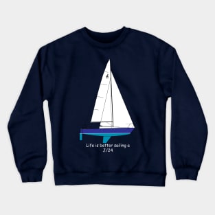 J/24 Sailboat Crewneck Sweatshirt